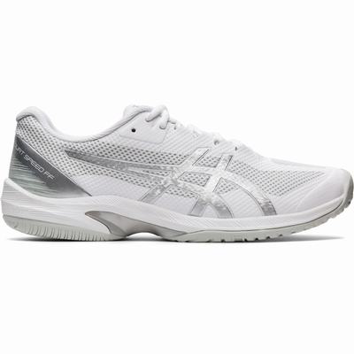 Asics Court Speed FF - Miesten Tenniskengät - Valkoinen/Hopea